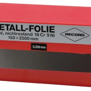 Akce Pás kovové folie 0,050 mm INOX 150 x 2500 mm RECORD
