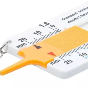Značkový Hloubkoměr běhounu pneumatik Kraftmann 0 ÷ 20 mm s klíčenkou BGS1080726 (BGS1080726)