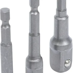 Adaptéry 1/4" Kraftmann pro el. nářadí 1/4" ÷ 1/2" BGS108204, vnější. Sada 3 ks (BGS108204) Hit Sezóny