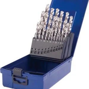 Akce Sada spirálových vrtáků DIN338 HSS-Co5 vybrušovaný typ N 1-10,5mm FORTIS