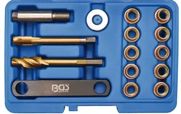 Značkový Sada na opravu závitů M12 x 1,5 mm BGS108408 Pro brzdové třmeny VAG (15 dílů) (BGS108408)