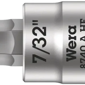 Wera 003387 Zástrčná bitová hlavice 1/4" 6hran 7/32" typ 8740 A HF s přidržovací funkcí - palcová (W05003387001) Cenová Bomba
