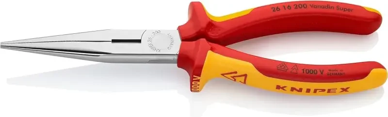 Značkový Kleště Knipex 26 16 200 půlkulaté přímé VDE do 1000 V (K 26 16 200)