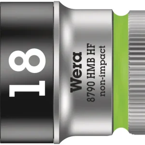 Wera 003752 Nástrčná hlavice Zyklop 3/8" 18 mm Typ 8790 HMB HF, přidržovací (W05003752001) Novinka