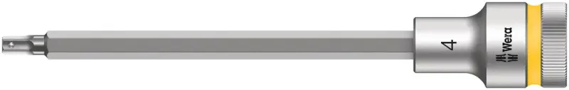 Wera 003840 Zástrčná bitová hlavice Zyklop 1/2" 4 mm typ 8740 C HF s přidržovací funkcí (W05003840001) Ověřený
