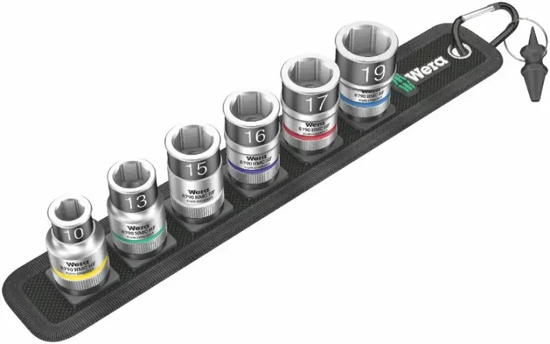 Wera 003995 Nástrčné hlavice Zyklop 1/2" 10 ÷ 19 mm Belt C 1, přidržovací - 7 dílů (W05003995001) Akční Nabídka