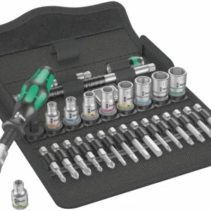 Akční Cena Wera 004016 Ráčnová sada Zyklop Speed 1/4" typ 8100 SA 6, metrická - 28 dílů (W05004016001)