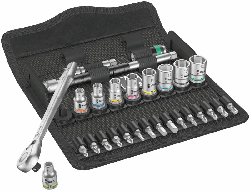 Wera 004018 Ráčnová sada Zyklop Metal 1/4" typ 8100 SA 8, metrická - 28 dílů (W05004018001) Novinka