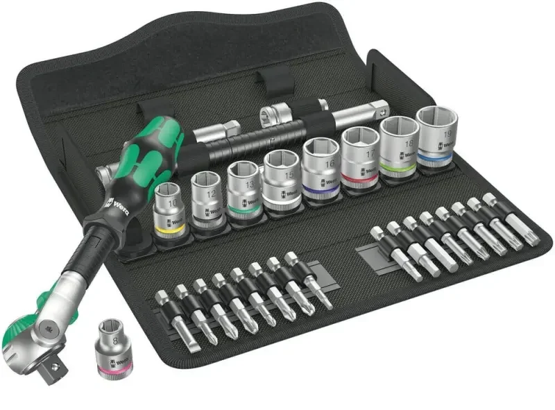 Wera 004046 Ráčnová sada Zyklop Speed 3/8" typ 8100 SB 6, metrická - 29 dílů (W05004046001) Akční Nabídka