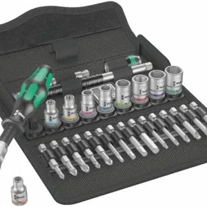 Wera 004049 Ráčnová sada Zyklop Speed 3/8" typ 8100 SB 9, palcová - 29 dílů (W05004049001) Vysoce Kvalitní