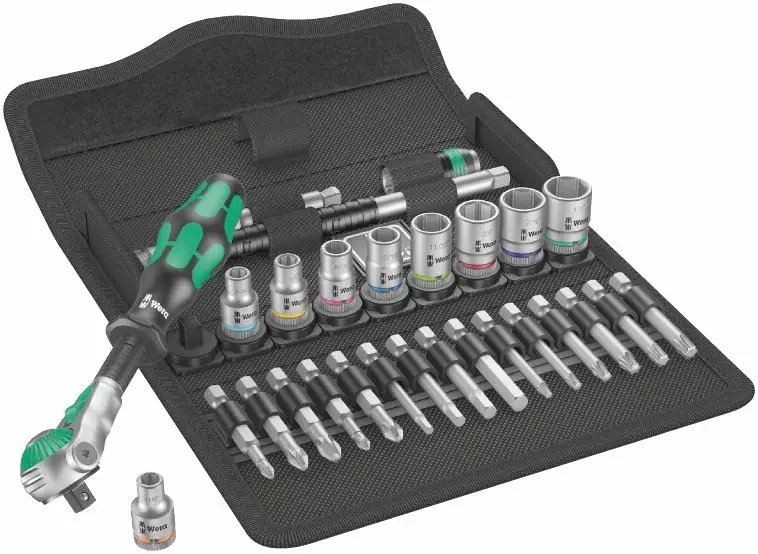 Wera 004049 Ráčnová sada Zyklop Speed 3/8" typ 8100 SB 9, palcová - 29 dílů (W05004049001) Vysoce Kvalitní