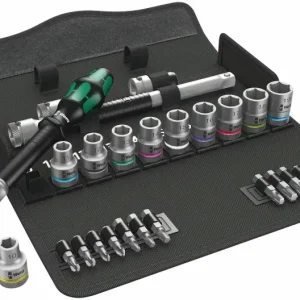 Wera 004076 Ráčnová sada Zyklop Speed 1/2" typ 8100 SC 6, metrická - 28 dílů (W05004076001) Sezónní Sleva