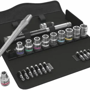 Wera 004080 Ráčnová sada Zyklop Metal 1/2" typ 8100 SC 10, palcová - 28 dílů (W05004080001) Novinka