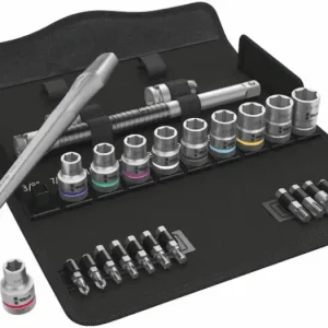 Wera 004081 Ráčnová sada Zyklop Metal 1/2" typ 8100 SC 11, palcová - 28 dílů) (W05004081001) Sezónní Sleva