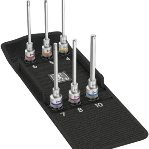 Akční Nabídka Wera 004210 Zástrčné bitové hlavice Zyklop 1/2" HEX 4 ÷ 10 mm typ 8740 C HF 2, přidržovací, prodloužené - 6 dílů (W05004210001)
