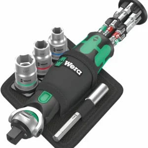 Wera 004283 Kompaktní ráčna 3/8" | 1/4" Zyklop Pocket Imperial Set 2, s bity a hlavicemi, palcové - 18 dílů (W05004283001) Nakupujte Hned