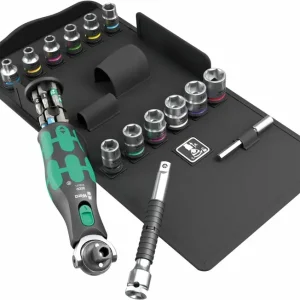 Wera 004284 Ráčnová sada 3/8" | 1/4" Zyklop Pocket Set 3 typ 8009, metrická - 27 dílů (W05004284001) Nakupujte Hned