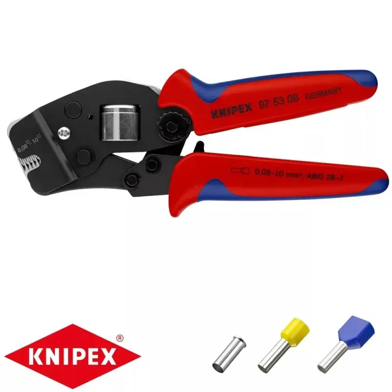 Aktuální Kleště Knipex 97 53 08 pro lisování kabelových koncovek (čelní) (K 97 53 08)