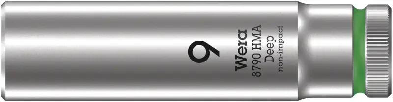 Wera 004506 Nástrčná hlavice Zyklop 1/4" 6hran 9 mm typ 8790 HMA - prodloužená (W05004506001) Víkendová Akce