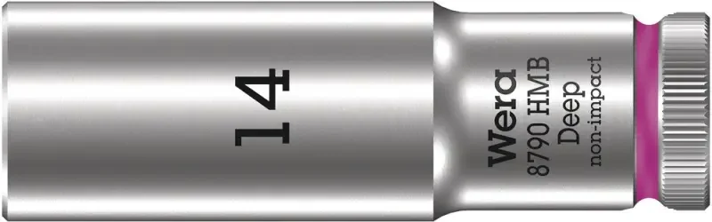 Wera 004536 Nástrčná hlavice 3/8" 14 mm Typ 8790 HMB Deep, prodloužená (W05004536001) Akce