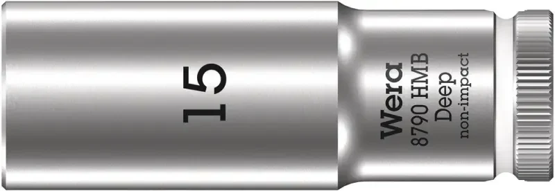 Zlevněný Wera 004537 Nástrčná hlavice 3/8" 15 mm Typ 8790 HMB Deep, prodloužená (W05004537001)