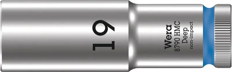 Wera 004559 Nástrčná hlavice 1/2" 19 mm Typ 8790 HMC Deep, prodloužená (W05004559001) Výprodej