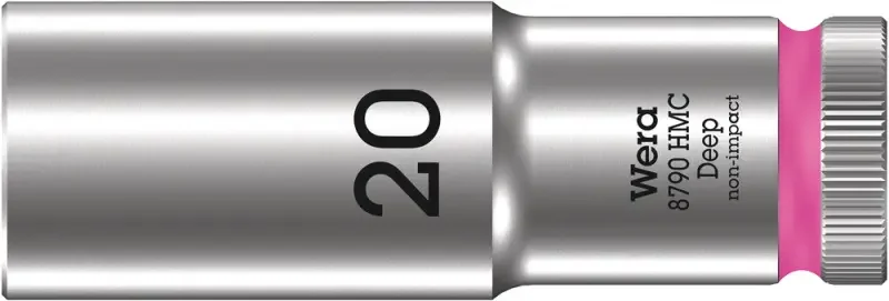 Wera 004560 Nástrčná hlavice 1/2" 20 mm Typ 8790 HMC Deep, prodloužená (W05004560001) Akční Cena