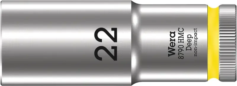 Wera 004562 Nástrčná hlavice 1/2" 22 mm Typ 8790 HMC Deep, prodloužená (W05004562001) Levný