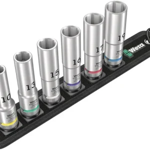 Wera 004565 Nástrčné hlavice 1/2" 10 ÷ 19 mm Belt C Deep 1, prodloužené - 6 dílů (W05004565001) Aktuální