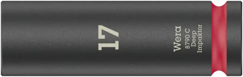 Wera 004834 Nástrčná hlavice 1/2" 17 mm typ 8790 C Impaktor Deep, dlouhá, rázová (W05004834001) Objednat Nyní