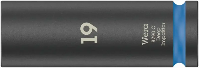 Wera 004836 Nástrčná hlavice 1/2" 19 mm typ 8790 C Impaktor Deep, dlouhá, rázová (W05004836001) Nejprodávanější