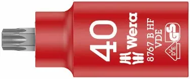 Aktuální Wera 004924 Zástrčná bitová hlavice 3/8" TX 40 typ 8767 VDE HF Zyklop, izolovaná, přidržovací (W05004924001)