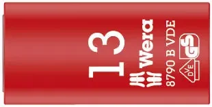 Wera 004957 Nástrčná hlavice 3/8" 13 mm typ 8790 B Zyklop VDE, izolovaná (W05004957001) Poslední Šance