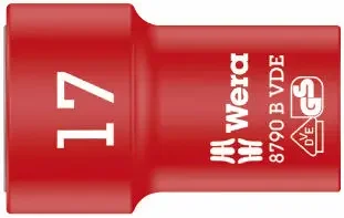 Wera 004961 Nástrčná hlavice 3/8" 17 mm typ 8790 B Zyklop VDE, izolovaná (W05004961001) Jen Po Omezenou Doba