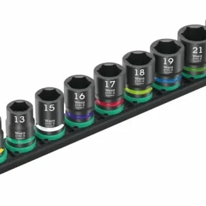 Wera 005451 Magnetická lišta B Impaktor 1 - nástrčné hlavice 3/8" 6hran 10 ÷ 24 mm typ 9607, rázové - 10 dílů (W05005451001) Nová Kolekce