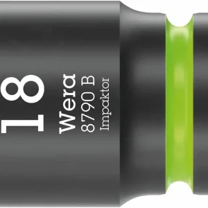 Wera 005509 Nástrčná hlavice 3/8" 6hran 18,0 mm Impaktor 8790 B, rázová (W05005509001) Dokud Zásoby Vydrží