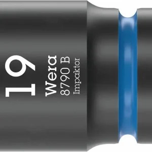 Wera 005510 Nástrčná hlavice 3/8" 6hran 19,0 mm Impaktor 8790 B, rázová (W05005510001) Vysoce Kvalitní
