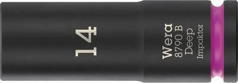 Wera 005555 Nástrčná hlavice 3/8" 6hran 14 mm typ 8790 B Impaktor Deep, dlouhá (W05005555001) Sezónní Sleva