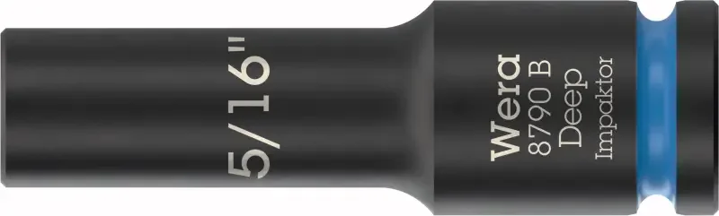 Wera 005565 Nástrčná hlavice 3/8" 6hran 5/16" typ 8790 B Impaktor Deep, dlouhá, palcová (W05005565001) Hit Sezóny