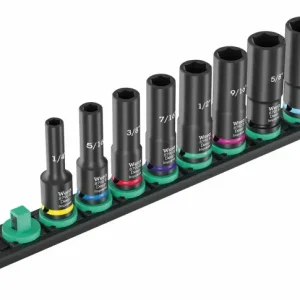 Wera 005591 Magnetický držák 9661 B Impaktor Deep Imperial 1 - nástrčné hlavice 3/8" 1/4 ÷ 3/4" 8790 B - 10 dílů (W05005591001) Jen Po Omezenou Doba