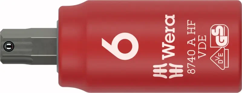 Wera 005903 Zástrčná bitová hlavice Zyklop 1/4" 6hran 6 mm typ 8740 A VDE HF Hex-Plus přidržovací (W05005903001) Nakupujte Hned