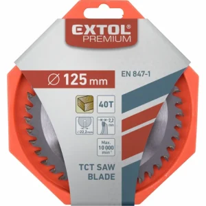Pilový kotouč s SK plátky 125x22,2mm 40 zubů Extol Premium Bezpečná Platba