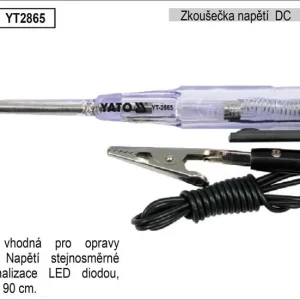 Rychlé Dodání Zkoušečka napětí DC 6-24V Yato