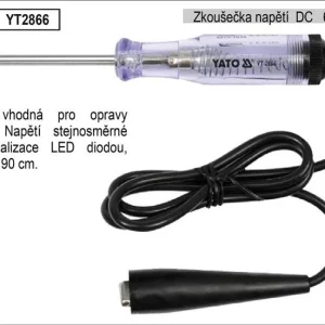 Výprodej Zkoušečka napětí DC 6-12V Yato