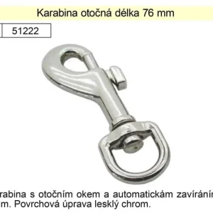 Přímo Od Výrobce Karabina otočná 76mm