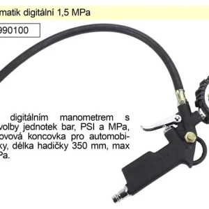 Plnič pneumatik digitální 1,5 MPa, pneuhustič Vrácení Zdarma