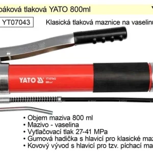 Značkový Maznice páková tlaková YATO 800ml