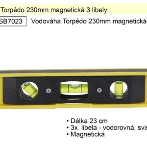 Akce Vodováha Torpédo 230mm magnetická 3 libely