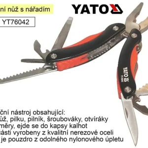 Aktuální Multifunkční nůž s nářadím Yato
