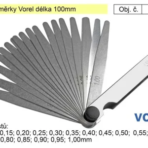 Značkový Spárové měrky Vorel délka 100mm